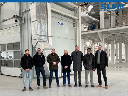 SLF Management hands over a combined paint spraying and drying system in Algeria