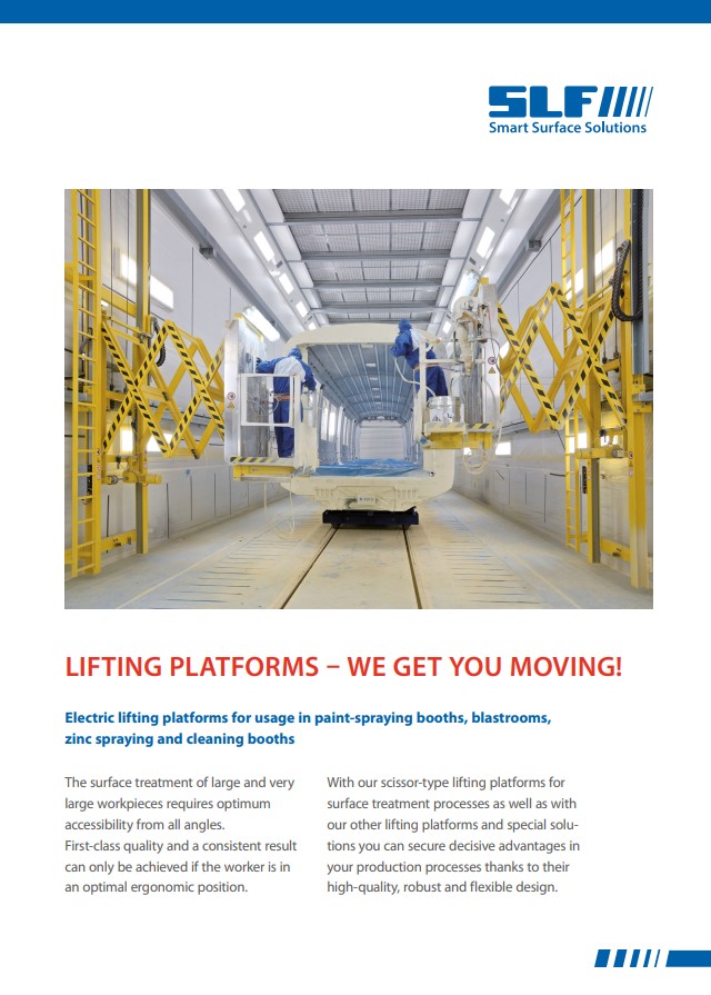 You will find all details about SLF lifting platforms for surface technology here!