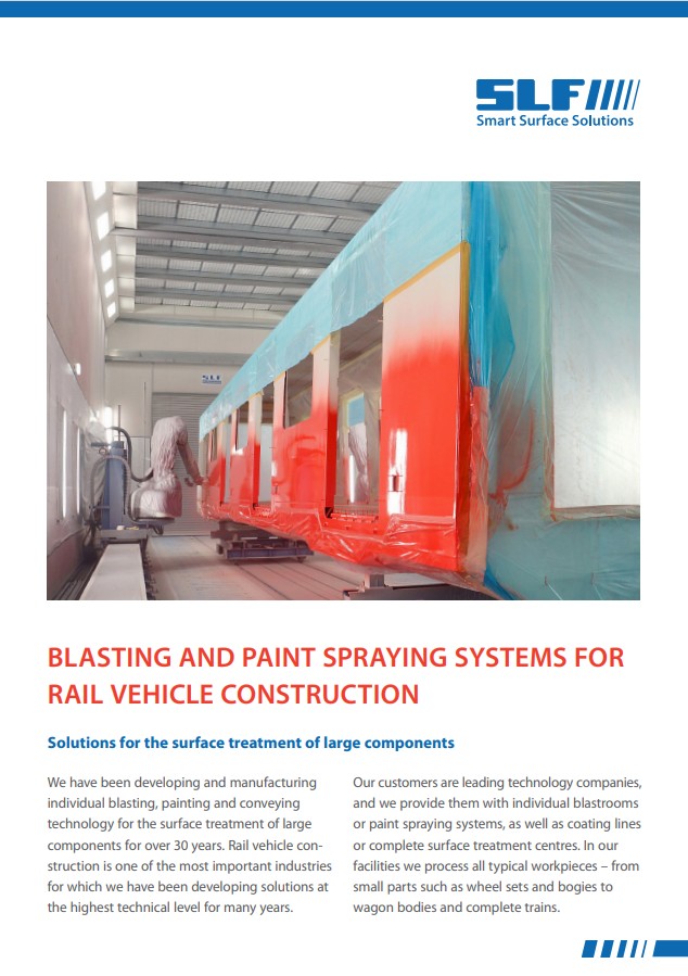 We successfully supply surface technology for rail vehicle construction