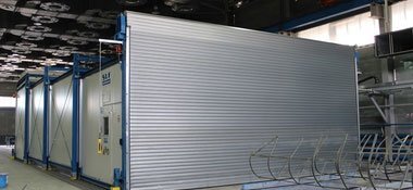 Telescopic and movable drying booth
